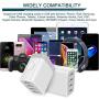USB Charger Adapter, 2-Pack Ailkin 4.8A 4-Muti Port Phone Wall Plug Charger, Charging Block Box Compatible iPhone 11 /XR/XS/XS/MAX/X/8/7, Pad, Samsung Galaxy S7/S6/S5 Edge, LG, HTC, Kindle