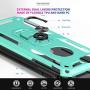 LeYi iPhone 8 Case, iPhone 7 Case, iPhone 6s/ 6 Case with Tempered Glass Screen Protector [2Pack], Military Grade Protective Phone Case with Ring Car Mount Kickstand for Apple iPhone 6/6s/7/8, Mint