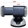 eing Bling Crystal Car Phone Mount with One More Air Vent Base,Universal Cell Phone Holder for Dashboard,Windshield and Air Vent,Silver