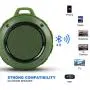 Outdoor Waterproof Bluetooth Speaker,Kunodi Wireless Portable Mini Travel Speaker with Subwoofer, Enhanced Bass, Built in Mic for Sports, Pool, Beach, Hiking, Camping (Green) Outdoor Waterproof Bluetooth Speaker,Kunodi Wireless Portable Mini Travel Speaker with Subwoofer, Enhanced Bass, Built in Mic for Sports, Pool, Beach, Hiking, Camping (Green)