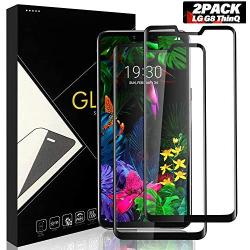 [2 Pack] Yersan LG G8 ThinQ Screen Protector Glass, Full Coverage 9H Hardness Anti-Scratch HD Clear Tempered Glass Screen Protector Film for LG G8 ThinQ