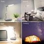 KK.BOL Solar Desk Lamp Three Levels Dimmable Led Table Lamp for Reading Bedside Light Night Light