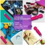 LOVEFUN Mini Wand Massager for Women/Men, Wireless Personal Massager Handheld with 8 Powerful Speeds & 20 Modes, Waterproof, USB Rechargeable Wand Massage for Back Neck Shoulder Legs, Quiet -Rose