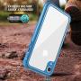 Justcool Designed for iPhone XR Case, Clear Full Body Heavy Duty Protection with Built-in Screen Protector Shockproof Rugged Cover Designed for iPhone XR Cases (2018) 6.1 Inch … (Blue)
