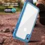 Justcool Designed for iPhone XR Case, Clear Full Body Heavy Duty Protection with Built-in Screen Protector Shockproof Rugged Cover Designed for iPhone XR Cases (2018) 6.1 Inch … (Blue) Justcool Designed for iPhone XR Case, Clear Full Body Heavy Duty Protection with Built-in Screen Protector Shockproof Rugged Cover Designed for iPhone XR Cases (2018) 6.1 Inch … (Blue)