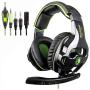 SADES SA810 New Updated Gaming Headset Xbox One Headset Over Ear Stereo Gaming Headphones with Noise Isolation Microphone for New Xbox One PC PS4 Laptop Phone