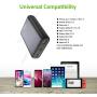 Omars Power Bank 10000 mAh 4-Port USB-C & USB-A Portable & Lightweight Smalllest Portable Charger for iPhone 11 pro/ 11/ XR/X/8Plus, iPad/iPad Pro/iPad Mini, Samsung Galaxy S9/Note (Black, Mini)