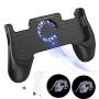 Trunple PUBG Mobile Game Controller,Shooter Sensitive, Aim Trigger Controller, Ergonomic Gamepad with Cooling Fan, Portable USB Charger, Mobile Controller L1R1, Supports 4.5-6.5 Inch Smartphone （Black）