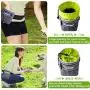 LANNEY Dog Treat Pouch Pet Training Bag for Small to Large Dogs, Treat Tote Carry Kibble Snacks Toys for Training Reward Walking, Metal Clip, Waist Belt, Shoulder Strap, Poop Bag Dispenser