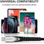 KINPS Apple MFI Certified Lightning Cable 10FT, Upgrade iPhone Charger Cord Compatible with iPhone Xs Max/XS/XR/X/8 Plus/8/7 Plus/7/6S Plu/6Ss, iPad, (Black)