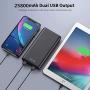 Portable Charger Power Bank 25800mAh High Capacity External Battery Smaller Size Lighter Weight Phone Charger Compatible with Smartphone, Android, Tablet & More