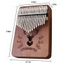 Kalimba 17 Key, Thumb Piano, Solid Finger Piano Mahogany Body, Set of 5 -Tuning hammer, Study instruction, Tune and color stickers, Portable piano bag, Packing case Butterfly pattern