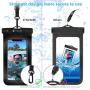 Syncwire Waterproof Phone Pouch [2-Pack] - Universal IPX8 Cell Phone Waterproof Case Dry Bag Protector with Lanyard for Taking Pictures Compatible with iPhone, Samsung and More Up to 7 Inches