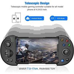 Wireless Mobile Controller Gamepad, PUBG Mobile Game Controller with Triggers for 3.5-6.5 Inch Android iOS 11.0~13.3 for FPS Games