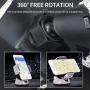 Bling Luxury Rhinestone Car Stand Phone Holder Car Windshield Dashboard Mount Adjustable Phone Holder for Easy View GPS Screen Compatible with iPhone 5s 7 7 Plus SE 8s Plus (Silver)