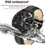 mijiaowatch L7 Smart Watch, Fitness Tracker Blood Pressure Watch with Heart Rate Monitor Ip68 Waterproof Sport Smart Watches Compatible with iOS&Android (Brown)