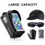 ROCKBROS Bike Phone Bag Waterproof Bicycle Frame Bag Pannier Top Tube Touch Screen Cycling Phone Case Holder for iPhone X XS 8 7 Plus Cellphone Below 6.5 Inches