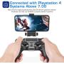 OIVO PS4 Controller Clip Mount, Mobile Phone Clamp Bracket Holder with Adjustable Stand for PlayStation4/PS4 Slim/PS4 Pro Controller