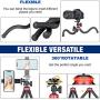 3in1 Smartphone Mobile Cell Phone Selfie Tripod Portable Flexible Mini Travel Camcorder Tabletop Stand Mount Holder for iPhone Samsung Webcam Youtuber Reivewer Vlogging Live Streaming Podcast