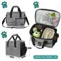 PetAmi Dog Travel Bag | Airline Approved Tote Organizer with Multi-Function Pockets, Food Container Bag and Collapsible Bowl | Perfect Weekend Pet Travel Set for Dog, Cat