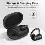Wireless Earbuds, Vislla 5.0 Bluetooth Sport Headphones Stereo Bass Sound TWS Ear Buds Over Ear Sweatproof Headset 8 Hours Playtime Wireless Earphones with Mic & Charging Case for Running/Working Out Wireless Earbuds, Vislla 5.0 Bluetooth Sport Headphones Stereo Bass Sound TWS Ear Buds Over Ear Sweatproof Headset 8 Hours Playtime Wireless Earphones with Mic & Charging Case for Running/Working Out