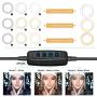 UBeesize 10" LED Ring Light with Tripod Stand & Phone Holder, Dimmable Desk Makeup Ring Light, Perfect for Live Streaming & YouTube Video, Photography, 3 Light Modes and 11 Brightness Levels