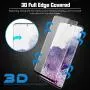 [2 Pack] HD Galaxy S20 Screen Protector [9H Hardness] [Support Fingerprint Unlock] [3D Full Edge Covered] [Case Friendly] Tempered Glass Protector Compatible with Samsung Galaxy S20