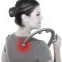 LiBa Back and Neck Massager for Trigger Point Fibromyalgia Pain Relief and Self Massage Hook Cane Therapy