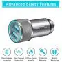 iPhone Car Charger, LUOSIKE 2.4A/5V AL-Alloy Dual USB Car Charger Adapter with 2-Pack 3FT Lightning Fast Charging Sync Cable Compatible with iPhone 11/XS/XR/X, 8/7/6S Plus/5S/SE2, iPad Pro/Air/Mini