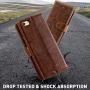 MONASAY iPhone 7 Wallet Case/iPhone 8 Wallet Case/iPhone SE 2020 Case,4.7-inch, [Glass Screen Protector Included] Flip Folio Leather Cell Phone Cover with Credit Card Holder for Apple iPhone 7/8/SE2