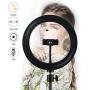 Yefound 9" Portable Led Ring Light with Stand & Cell Phone Holder and Remote Control for Live Streaming in YouTube, Facebook,can Selfie, Take Video,Makeup