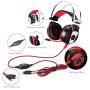 Ameryah Professinal Computer Headset Gaming Headphone Earphone Over-Ear Headband with Mic LED Light for Laptop / PS4 / Mobile Phones - -