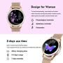 Yocuby Smart Watch for Women,Bluetooth Fitness Tracker Compatible with iOS,Android Phone, Sport Activity Tracker with Sleep/Heart Rate Monitor, Calorie Counter