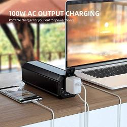 AC Outlet Power Bank, Portable Inverter Power Supply Laptop Charger, Universal 116Wh/31200mAh Power Station 100W Laptop Battery Pack Compatible PC, Laptops, Tablets and Smartphone