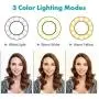 Movo Desk Ring Light with Stand and Phone Holder with VXR10 Video Microphone Compatible with iPhone, Android Smartphones - Smartphone Video Recording Kit Perfect for Vlogging and YouTube Equipment