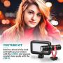 Movo Smartphone Video Kit V1+ Vlogging Kit with Tripod, Grip, Shotgun Microphone, LED Light and Wireless Remote - YouTube Equipment Compatible with iPhone, Android Samsung Galaxy, Note - Vlogging Gear