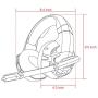 Cdycam Gaming Headset for PS4, PC, Xbox One Controller, Wired Gaming Chat Headphones with 7.1 Surround Sound, Noise-Cancellation Microphone, LED Blue Light Gaming Headset (RED)