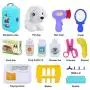 BeebeeRun Vet Kit Pet Care Play Set 16 PCS Dog Grooming Kit with Backpack Educational Pretend Play Toy for Toddlers Kids Children Age 3 Up