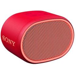 Sony SRS-XB01 Compact Portable Bluetooth Speaker: Loud Portable Party Speaker - Built in Mic for Phone Calls Bluetooth Speakers - Red - SRS-XB01