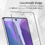 BAZO 2 Pack Screen Protector Tempered Glass and 2 Pack Camera Lens Protector for Samsung Galaxy Note 20 (6.7 inch) with True Touch [Support Fingerprint Unlock] [Alignment Easy Installation Frame] HD
