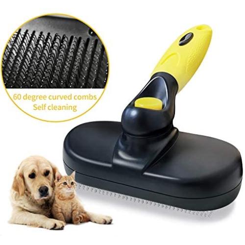 Eguled Dog Slicker Grooming Brush Cat with Short to Long Hair Removes Self cleaning Supply Sheding Brush Pet Comb Tool for Furminator Large Dog Removes Mats, Tangles Loose Hair and Undercoat Treatment