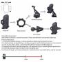 OVOS Car Phone Mount Holder with Washable Strong Stick Support Mobile Phone Compatible with iPhone XR/XS Max/X/8/7 Galaxy S10/S9/Note 9 Samsung Moto Huawei Nokia LG Smartphones