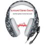 PS4 Gaming Headset with Microphone for PC New Xbox One PSP Gamer Headphones with Mic Noise Cancelling for Laptop, Mac, Smart Phones, Nintendo Switch, Surround Stereo Sound Volume Control(Camouflage)