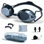 PHELRENA Swimming Goggles, Professional Swim Goggles Anti Fog UV Protection No Leaking for Adult Men Women Kids Swim Goggles with Nose Clip, Ear Plugs, Protection Case and Interchangeable Nose Bridge PHELRENA Swimming Goggles, Professional Swim Goggles Anti Fog UV Protection No Leaking for Adult Men Women Kids Swim Goggles with Nose Clip, Ear Plugs, Protection Case and Interchangeable Nose Bridge