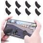 GuangTouL 8 Pcs Mobile Game Finger Sleeve Controller Finger Sleeve Compatible with PUBG Mobile Game Controller Sensitive Shoot and Aim Keys for Android iOS Joysticks PUBG Knives Out Rules of Survival