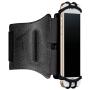VUP Running Armband for iPhone 11 Pro Max X XR XS 8 7 6 6s Plus,Galaxy S10 S9 S8 Plus, Note 9/8/5/4,Google Pixel 3/2 XL,360°Rotatable with Key Holder Phone Armband for Hiking Biking Walking（Black)