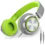 AILIHEN C8 Foldable Wired Headphones with Microphone and Volume Control for Cellphones Tablets Chromebook Smartphones Laptop Computer PC Mp3/4 (Gray/Green) AILIHEN C8 Foldable Wired Headphones with Microphone and Volume Control for Cellphones Tablets Chromebook Smartphones Laptop Computer PC Mp3/4 (Gray/Green)