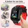 Kids Smart Watch Waterproof with GPS Tracker Phone Smartwatch SOS Game Voice Chat 1.44 Touch Screen for Boys Girls Birthday Gift (Red) Kids Smart Watch Waterproof with GPS Tracker Phone Smartwatch SOS Game Voice Chat 1.44 Touch Screen for Boys Girls Birthday Gift (Red)