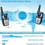 Walkie Talkies Rechargeable, Long Range Two-Way Radios Up to 5 Miles in Open Fields 22 Channels FRS/GMRS VOX NOAA UHF Handheld Walky Talky for Adults for Camping Hiking Trip (Sliver 2 Pack)