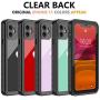 Huakay iPhone 11 Waterproof Case, Full Body 360° Protective Shockproof Dirtproof Sandproof IP68 Phone Case for iPhone 11 (6.1inch)(Black/Clear)
